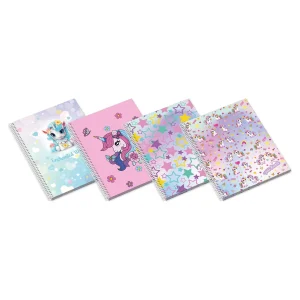 Caderno Espiral A4 80F Enchanted World Quadriculado