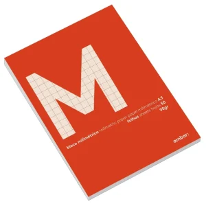 Bloco Milimétrico Ambar School A3 50 Folhas 90 Gramas Quadriculado