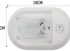 Aplique 12 V 24 LEDS luz branca