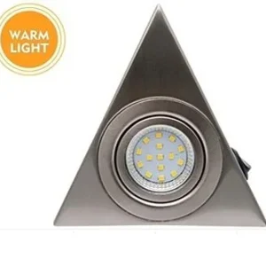 Aplique LED Cromado de 12V com 5 leds